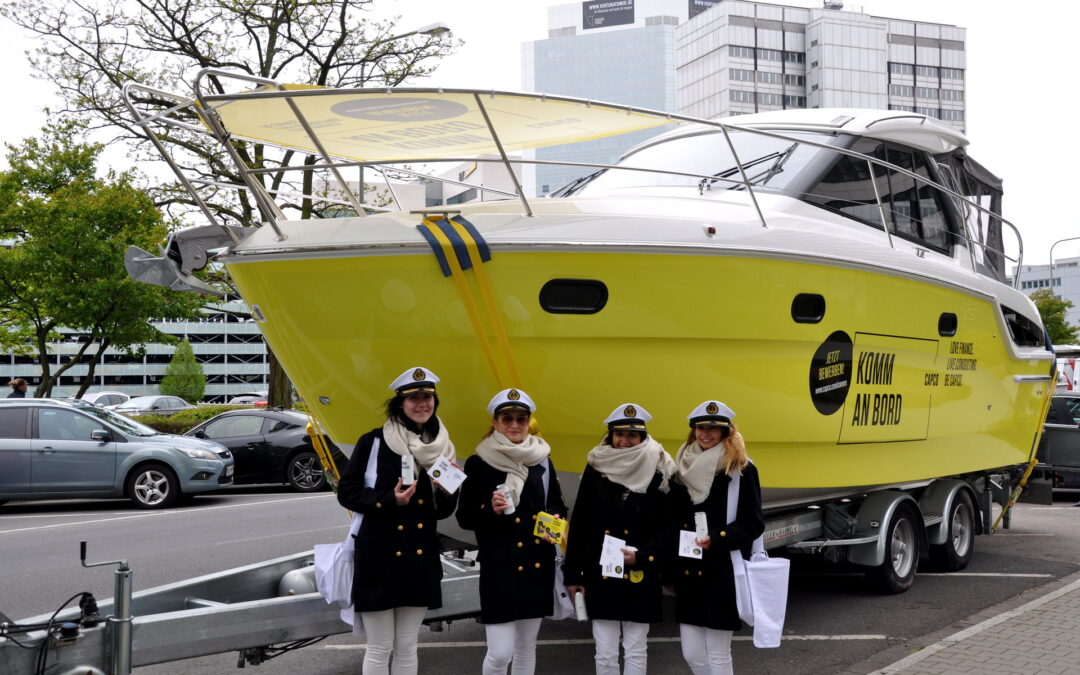 Guerilla Recruiting mit gebrandeter Yacht für CAPCO