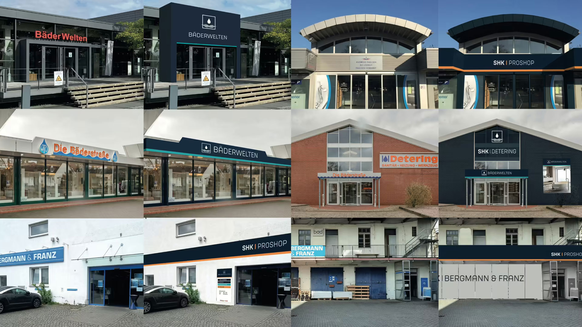 Collage SHK Außensignalisierung